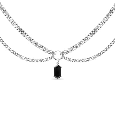 Crystal Double Chain Choker