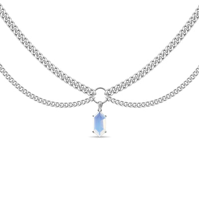 Crystal Double Chain Choker