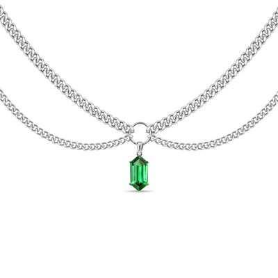 Crystal Double Chain Choker