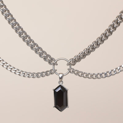 Crystal Double Chain Choker