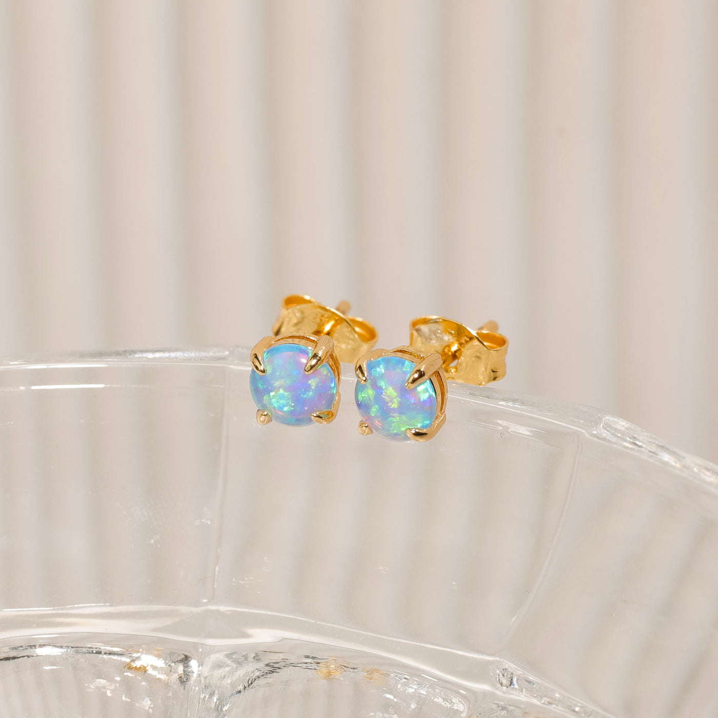 Wildfire Opal Studs
