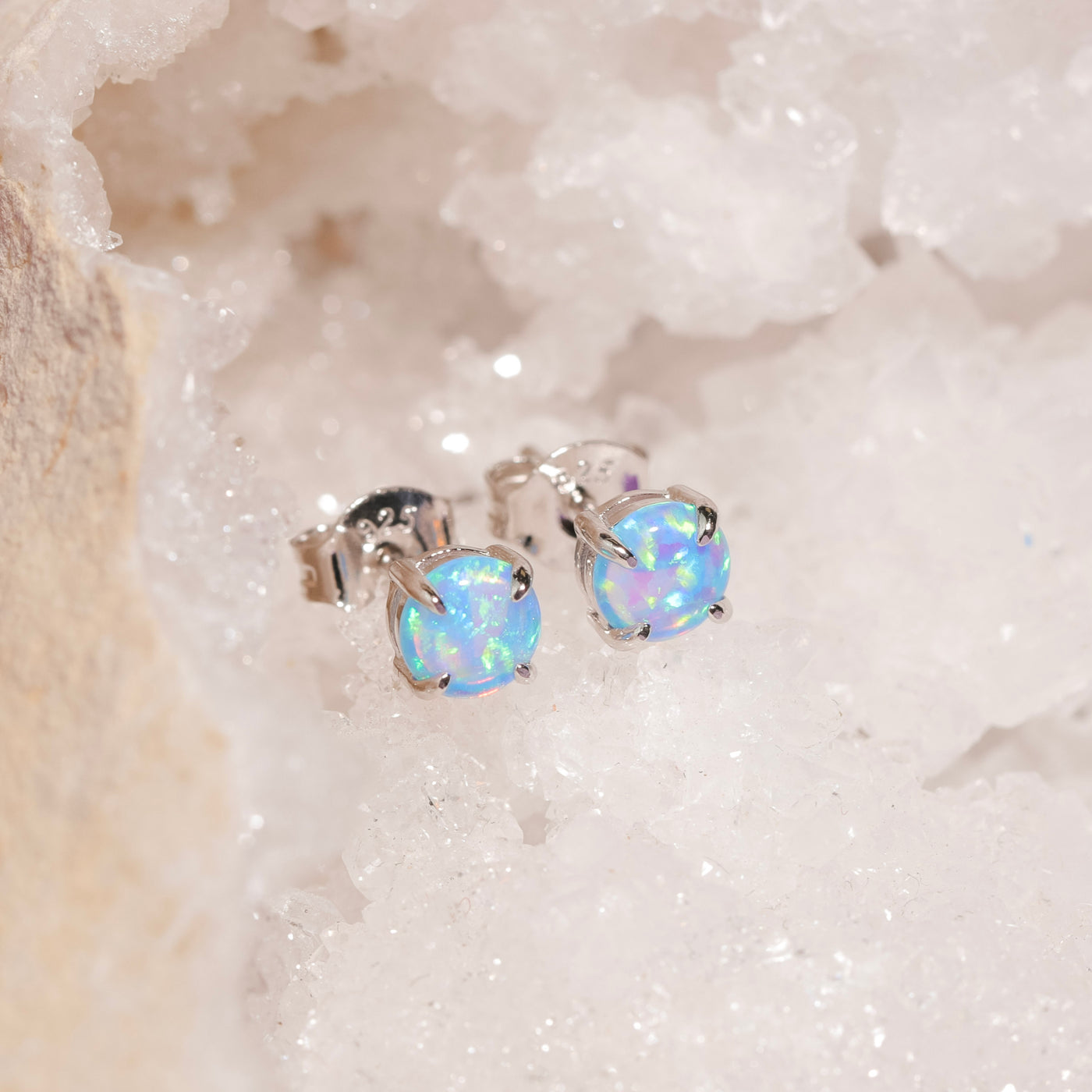 Wildfire Opal Studs