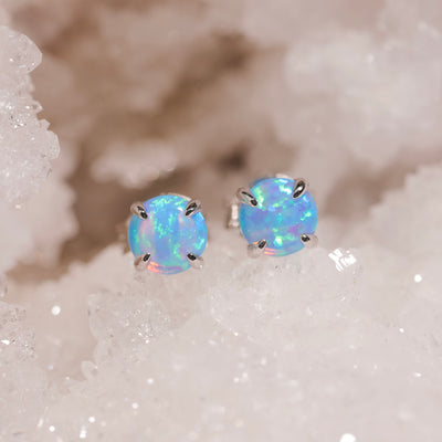 Wildfire Opal Studs