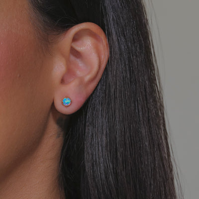 Wildfire Opal Studs