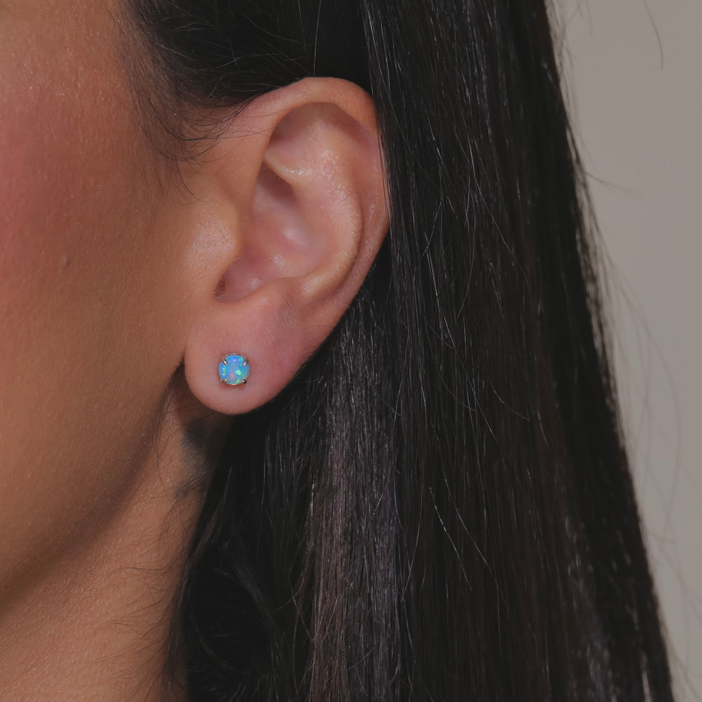 Wildfire Opal Studs