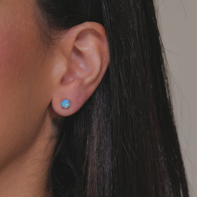 Wildfire Opal Studs