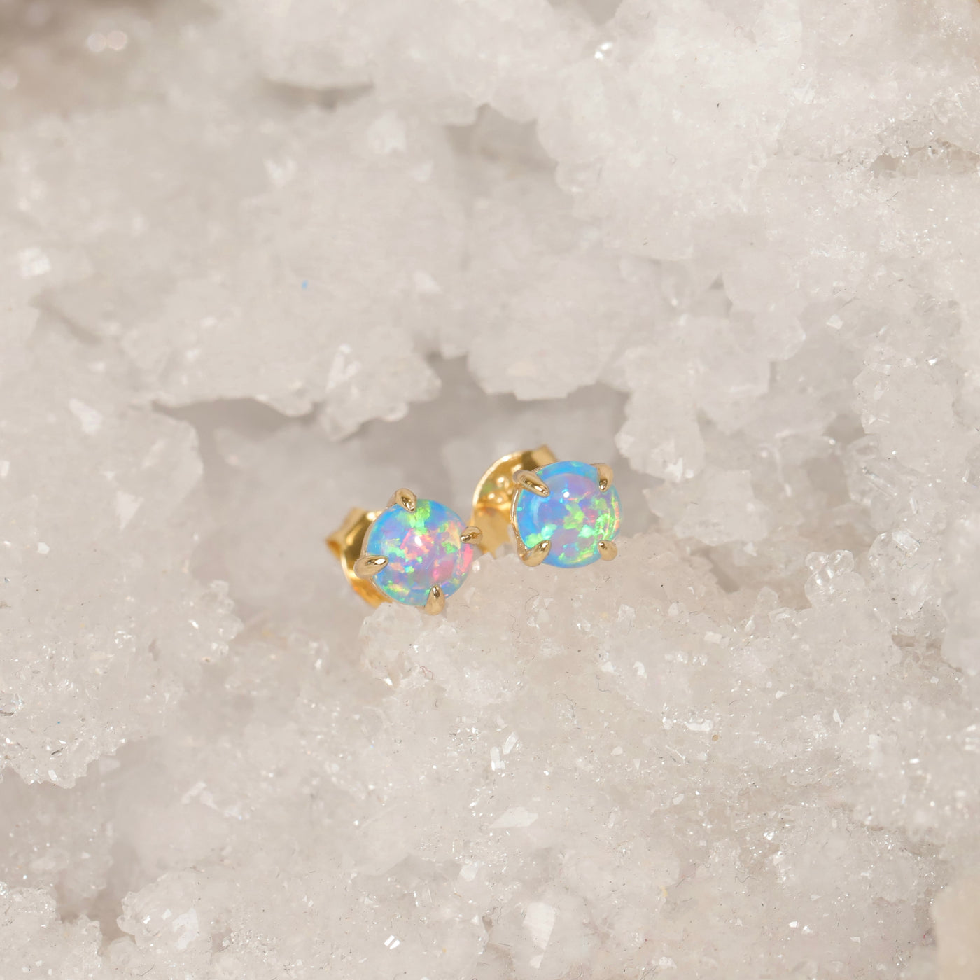 Wildfire Opal Studs