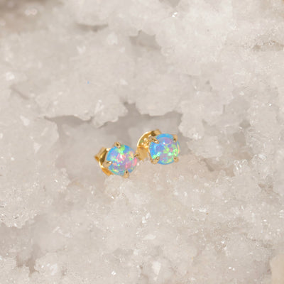 Wildfire Opal Studs