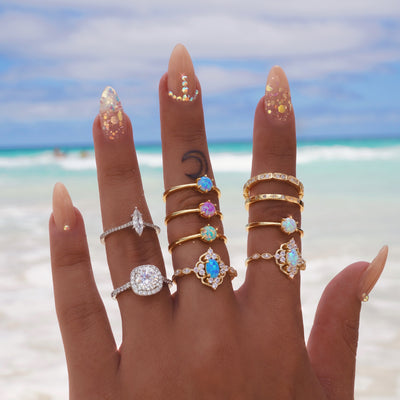 Wildfire Opal Ring