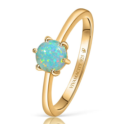 Wildfire Opal Ring