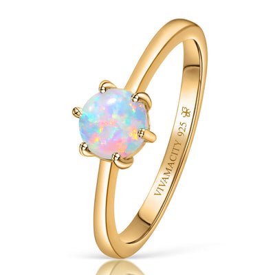 Wildfire Opal Ring
