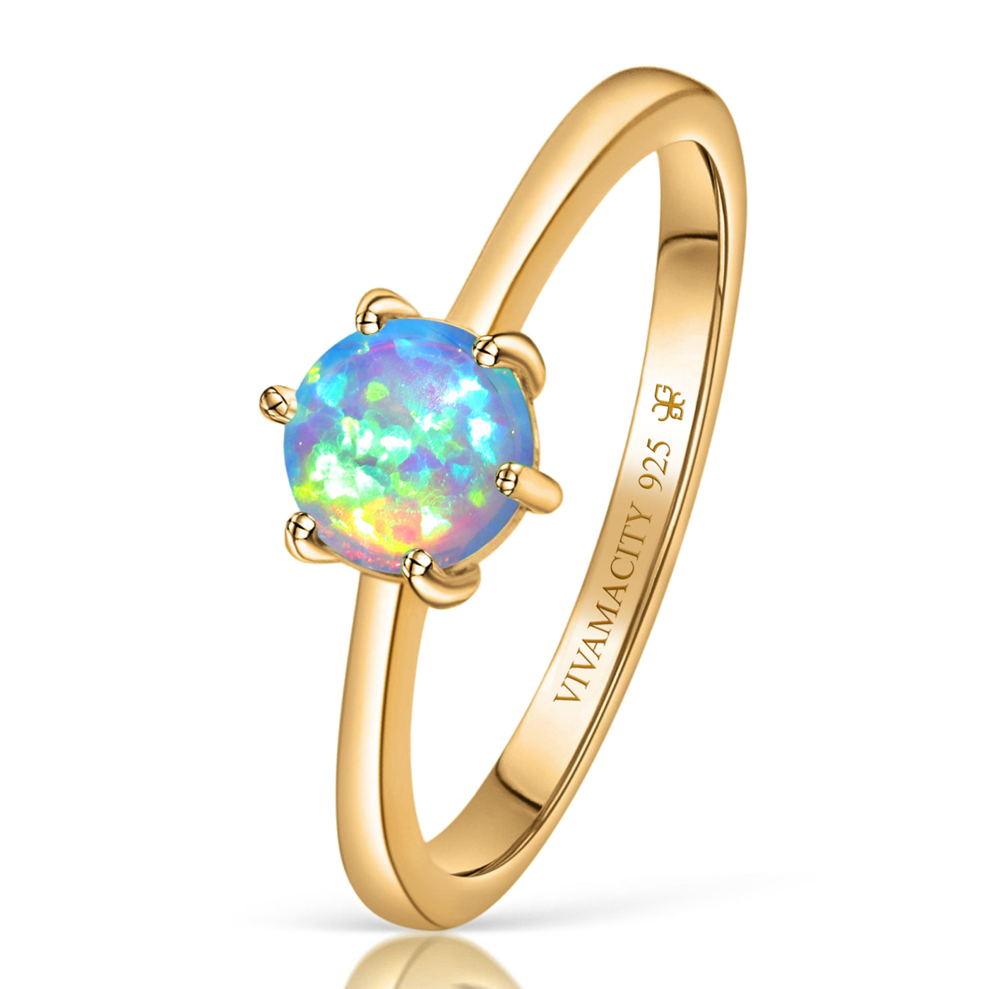 Wildfire Opal Ring