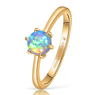 Wildfire Opal Ring