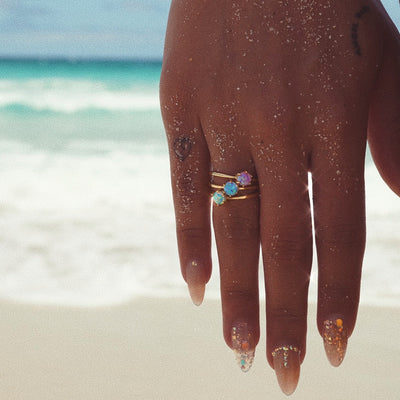 Wildfire Opal Ring