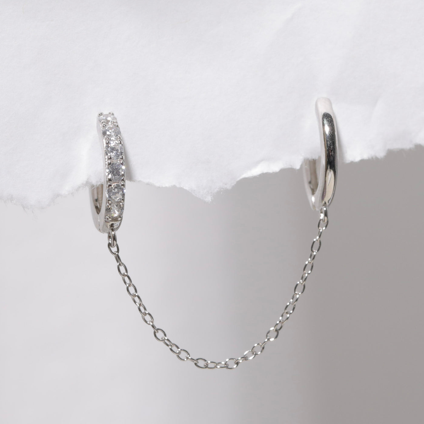 Chain'd Huggie Earring