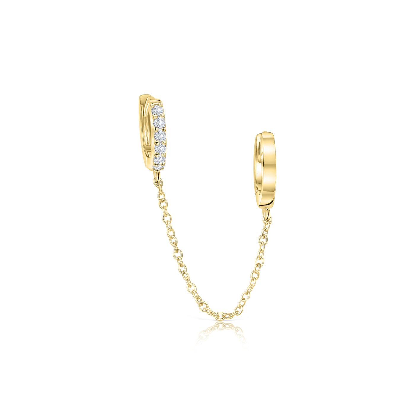Chain'd Huggie Earring