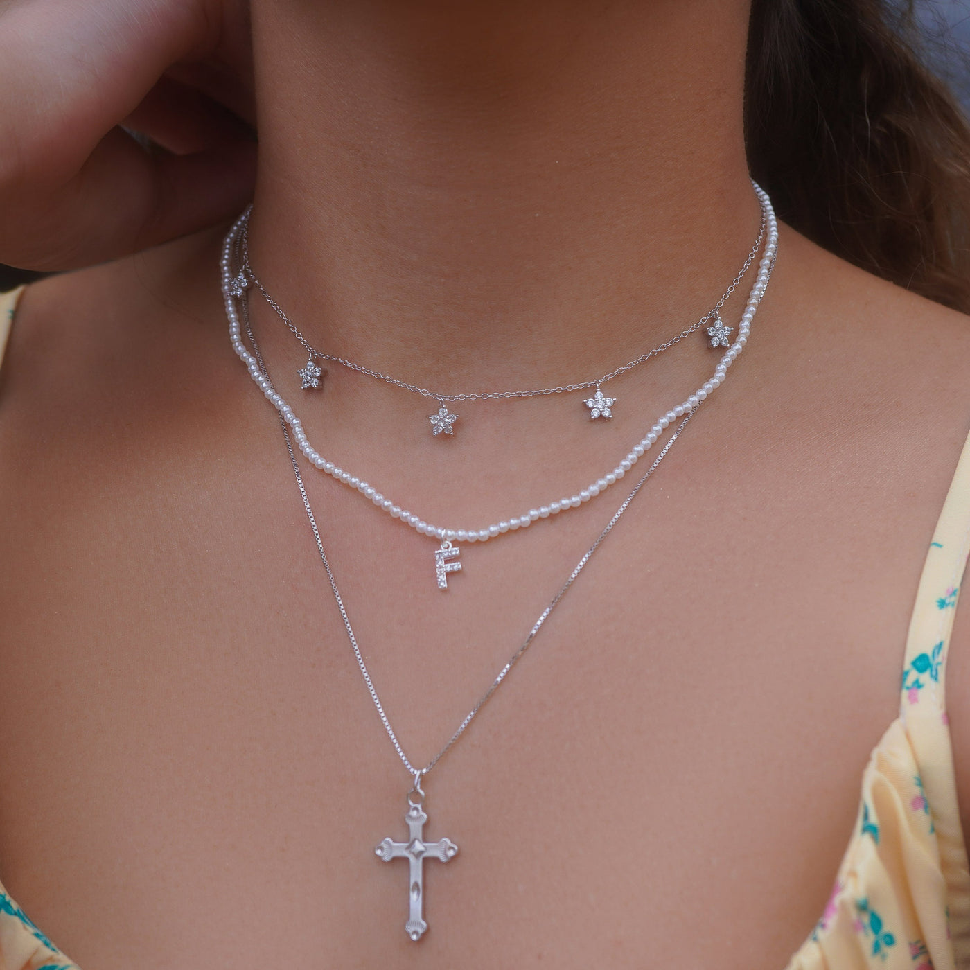 Eija Cross Necklace